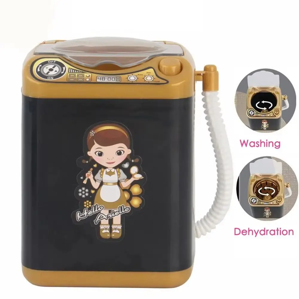 

Simulated Mini Electric Washing Machine Portable with Light Simulation Washing Machine Pink Electric Dehydration Washer