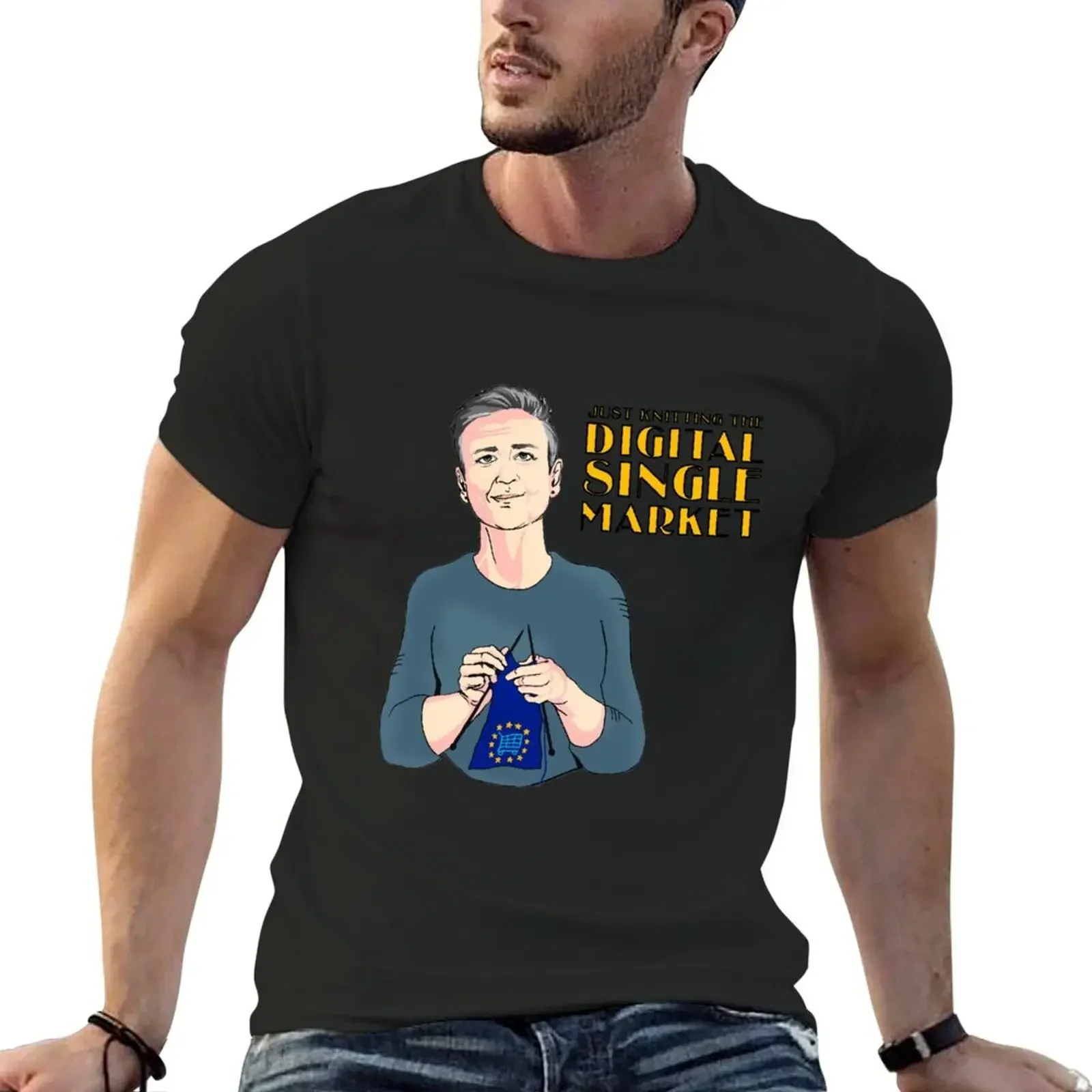 

Just knitting the Digital Single Market T-Shirt tshirts personalised cute clothes boys whites men t shirts high quality