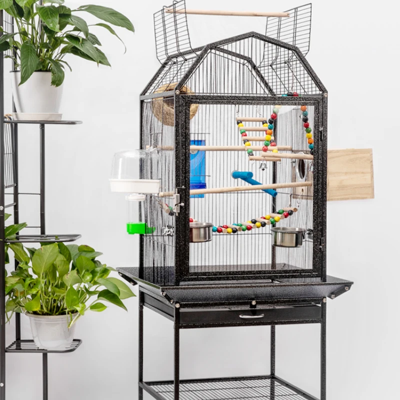 

Budgie Pigeon Bird Cages Parrot Stand Large Luxury Feeder Bird Cages Canary Outdoor Jaulas Para Pajaros Pet Products YY50BC