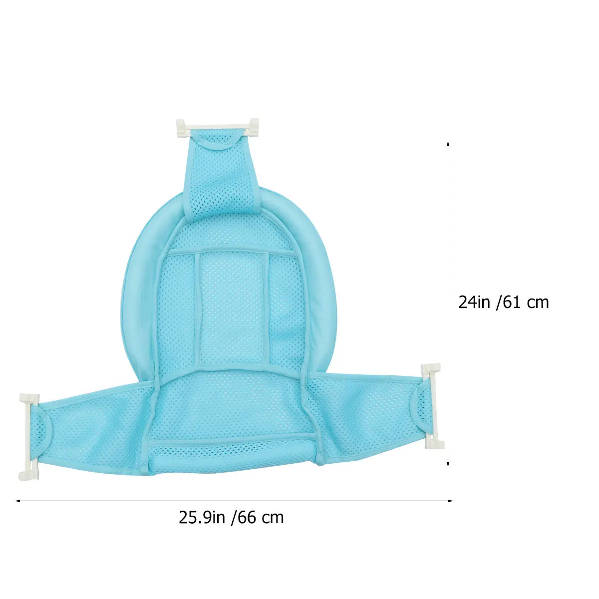 حوض استحمام للأطفال، مقعد شبكي يدعم حبال حوض استحمام للرضع، أرجوحة سهلة التركيب، نظيفة ومتينة، لون زر عشوائي أزرق #4
