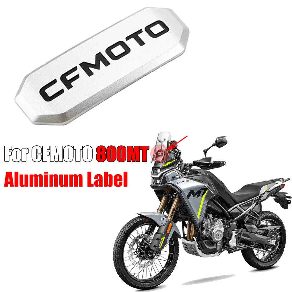 For CFMOTO Motorcycle 450MT 450 MT Front Wind Shield Windshield CFMOTO Logo Aluminum Alloy Signage Labeling