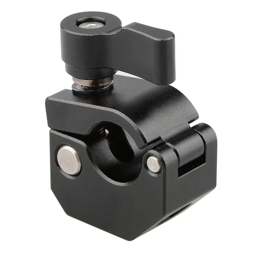

15mm Single Rod Clamp Adapter With 1/4" & 3/8" Threaded Hole For DSLR Camera Cage / Shoulder Rig 15mm Rail System