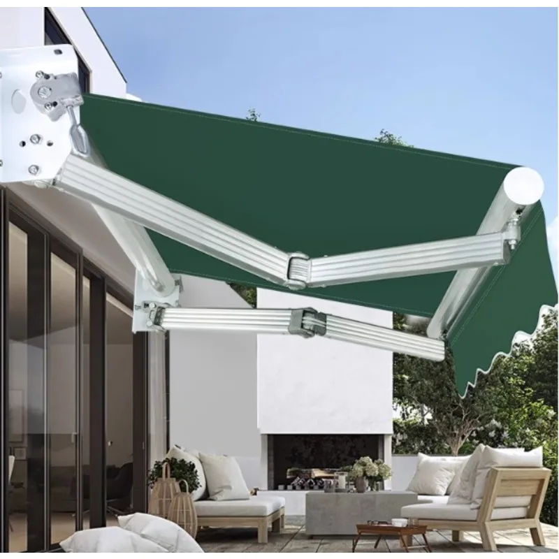 

Electric Hand-operated Sun-Shading Folding Canopy, Stretching and Shading, Outdoor Balcony and Eaves Parking