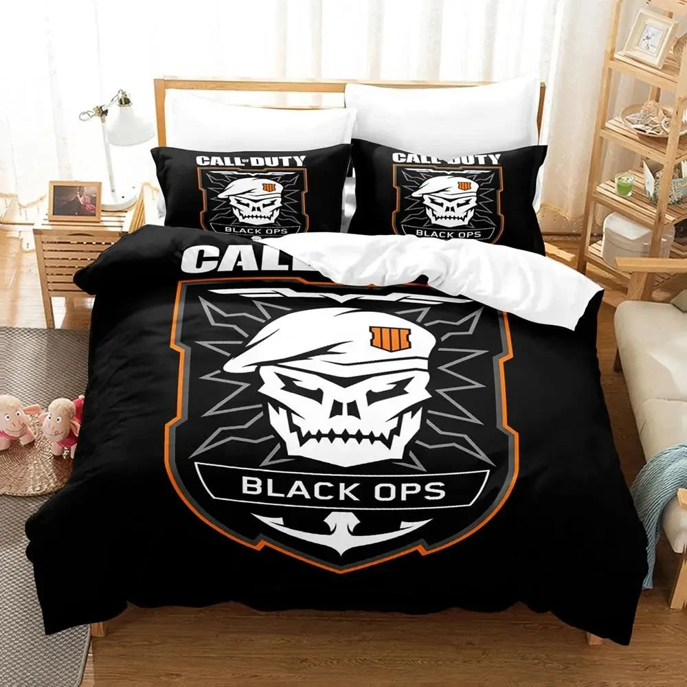 Game Call of Duty Emblem Logo Bedding Set Duvet Cover Bed Set Quilt Cover Pillowcase Comforter king Queen Size Boy Adult Bedding