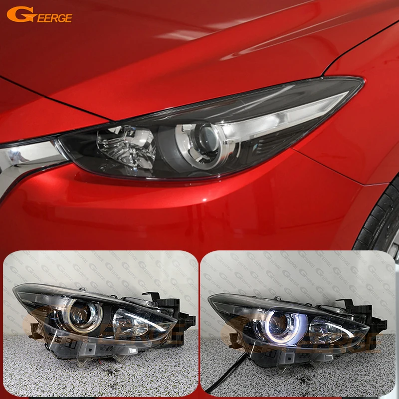 

For Mazda 3 Mazda3 Axela BM BN 2013 2014 2015 2016 2017 2018 2019 Ultra Bright COB Led Angel Eyes Halo Rings Car Accessories