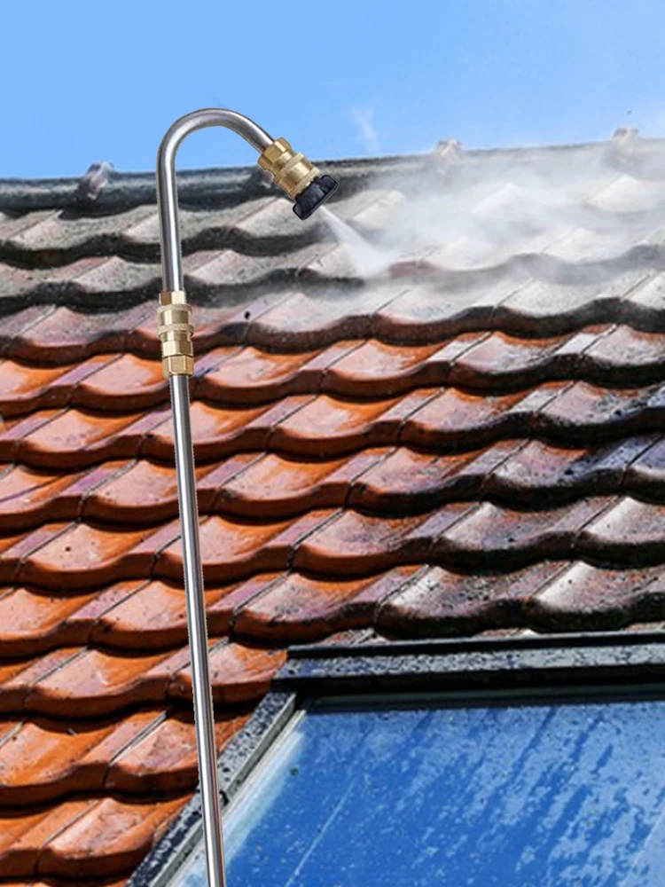 10 قطعة غسالة الضغط تمديد العصا مجموعة غسالة الضغط انس تمديد بندقية رذاذ عصا انس مع 6 فوهات قابلة للتعديل 4000PSI #6