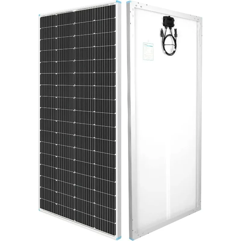 

Solar Panel 200 Watt 12 Volt, High-Efficiency Monocrystalline PV Module Power Charger for RV Marine Rooftop Farm Battery