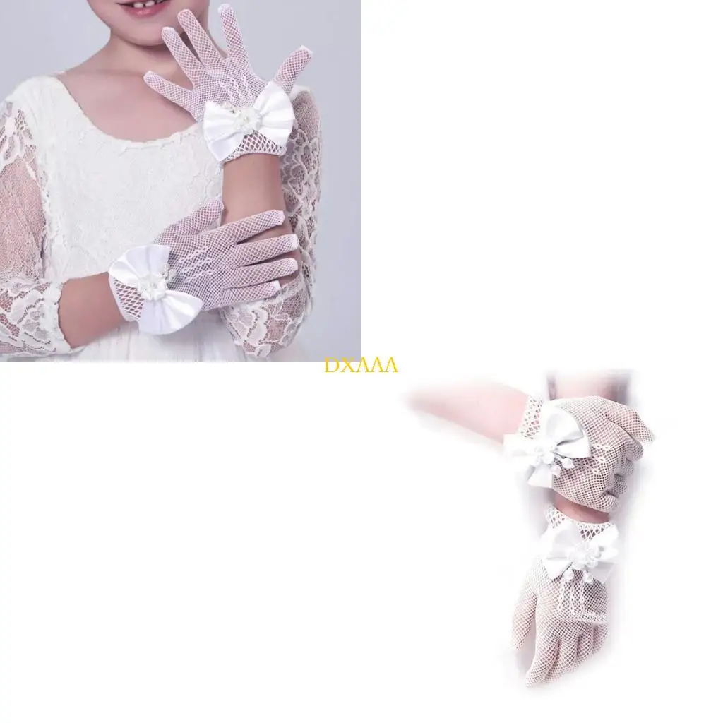 

DXAA кружевные перчатки для девочек на день рождения и фотография и фотография