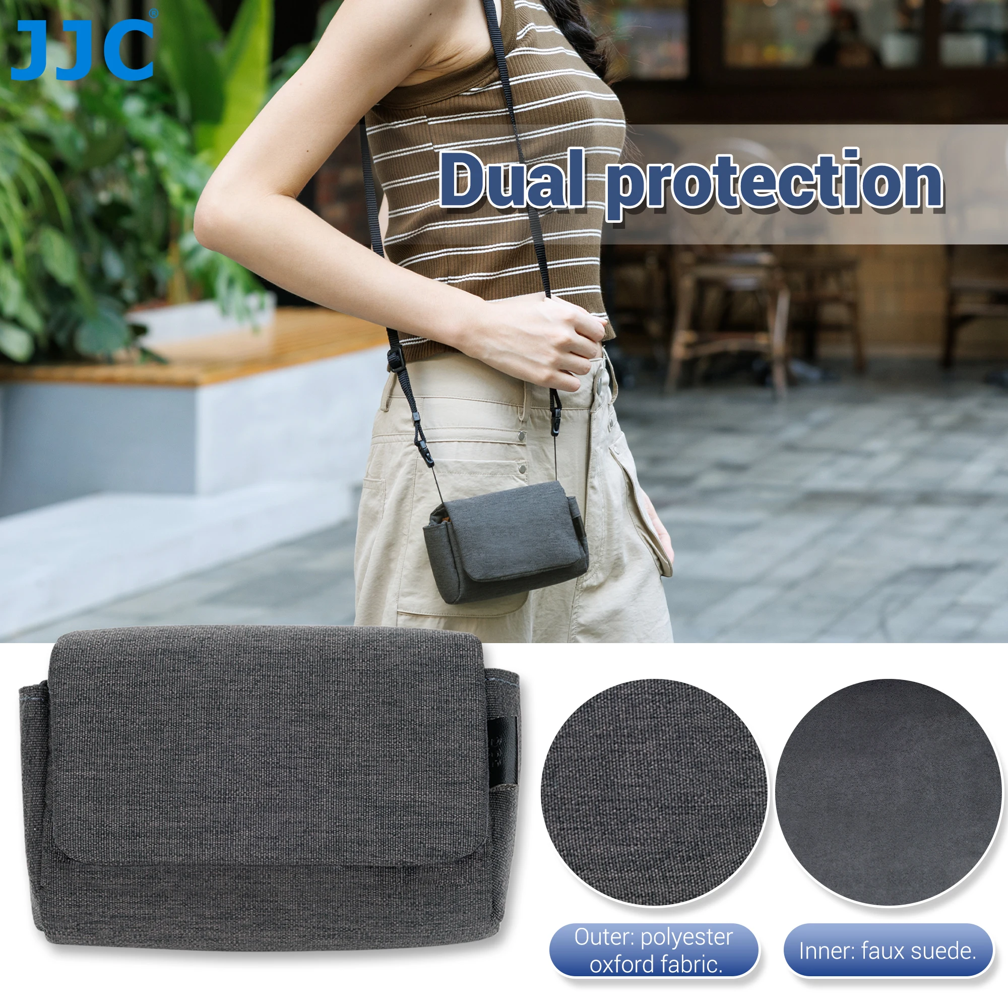 Маленькая сумка для камеры JJC с карманом для аккумулятора для Ricoh GR III HDF Sony RX100 VII VI V IV RX100 III II Canon G7 XM III Lumix DC-ZS99