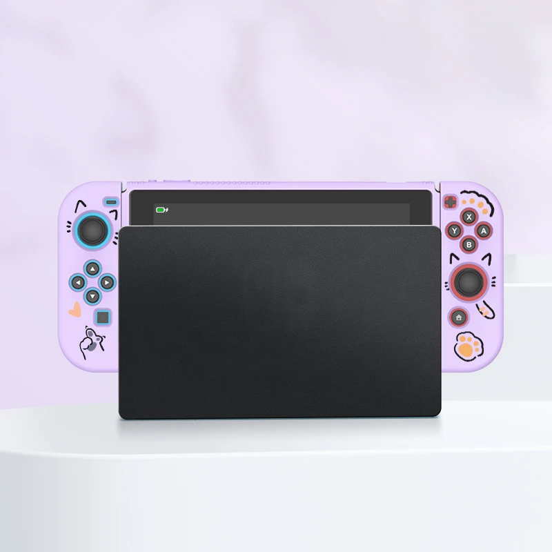 Three Little Cats  Protective Case for Switch Oled, Soft TPU Slim Cover for Nintendo Switch Console,NS Game Accessorie