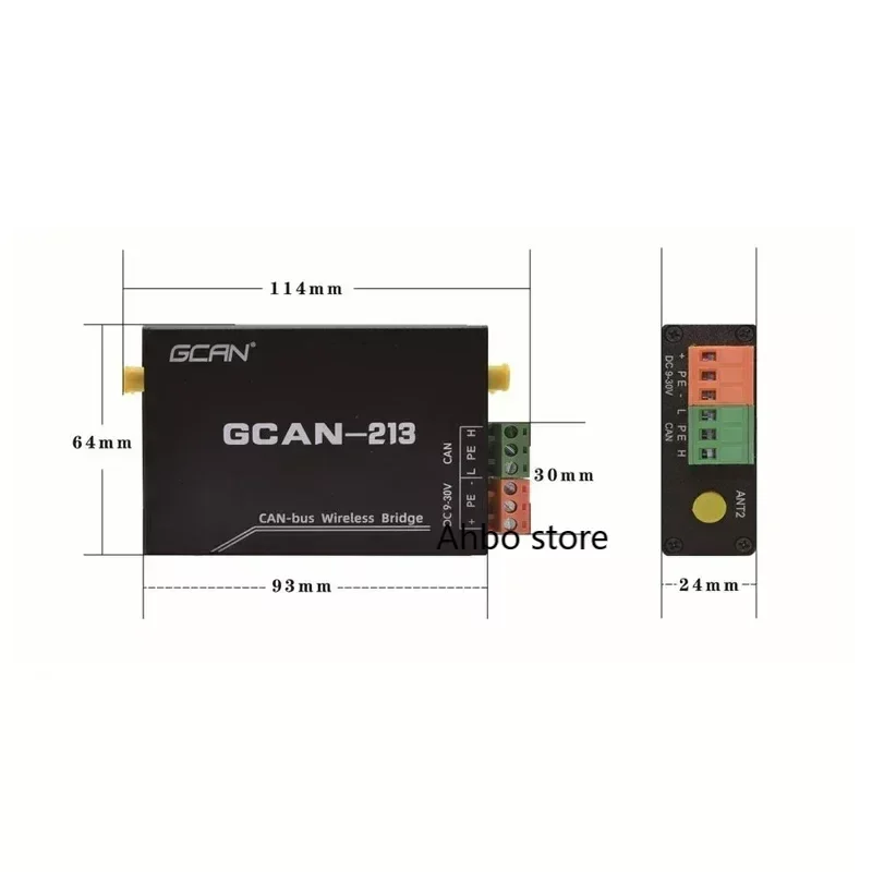 

Industrial Grade CAN Bus Wireless Bridge for Mobile Vehicle CAN-Bus Debugging Supports CAN2.0A / B
