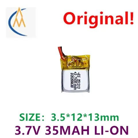 buy more will cheap Polymer lithium battery 3.7V small capacity lithium battery 35mah Bluetooth headset