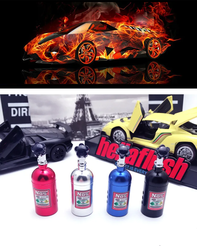 Beliebte Auto Lufterfrischer NOS Stickstoff Flasche Air Vent Aromatherapie Auto Aroma Outle Parfüm Aroma Düfte Zubehör – Detail 1