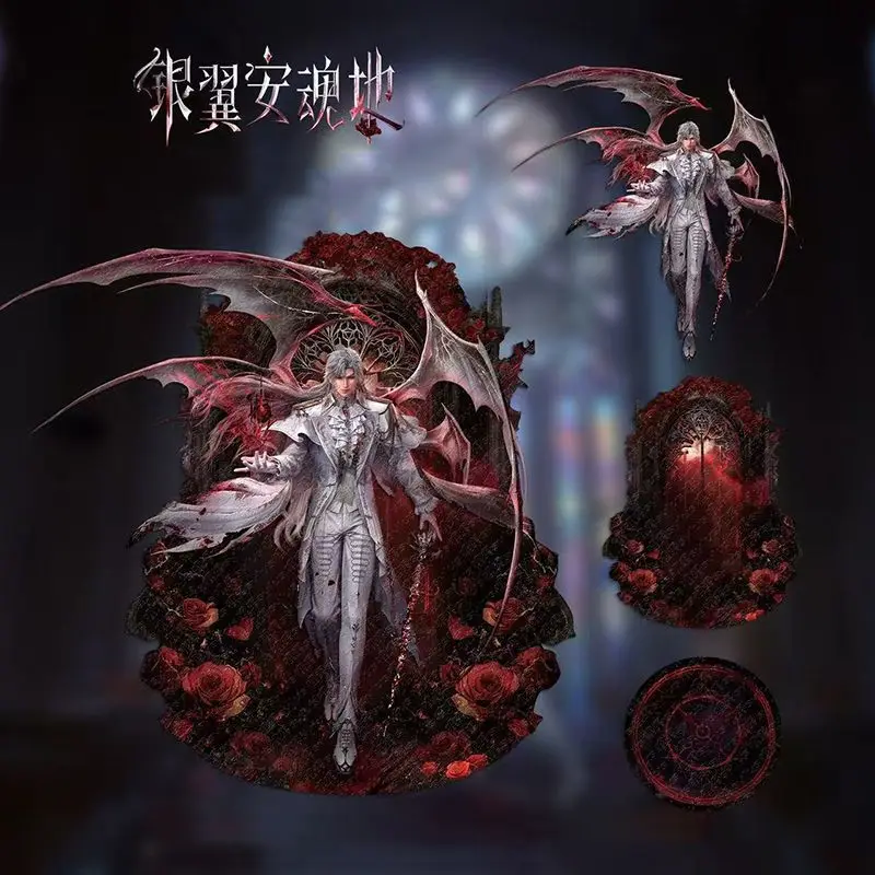 ملحقات الحب والمساحة العميقة Sylus الشكل الاكريليك حامل الإدراج المزدوج Sylus الفضة الجناح Requiem سلسلة الدائمة لوحة اللعب