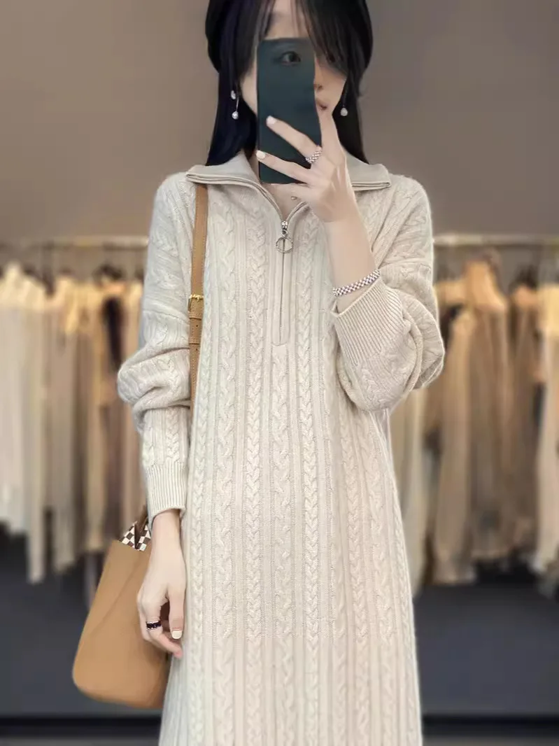 

Knee Length Pullovers Black Sweaters Jumpers Women Cable Embroidery Fine Parties Mallgoth Girls Ripped High-Waisted School Cute