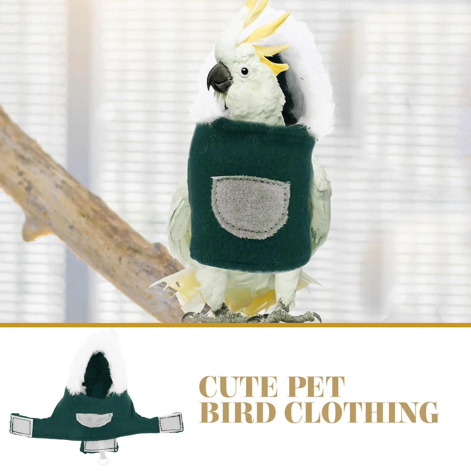 

Christmas Parrot Costume 2024 Bird Clothes Cockatiel Budgerigar Xmas Party Pet Cosplay Accessory Flannel Comfortable Durable