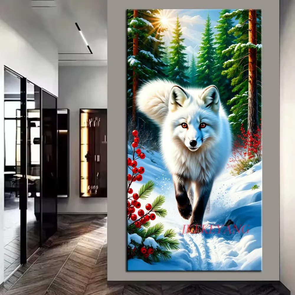 Snow Forest Tiger Wolf New 2026 Large Size Full Square Round Diamond Painting Diy Diamond Art Mosaic Embroidery For Home Decor