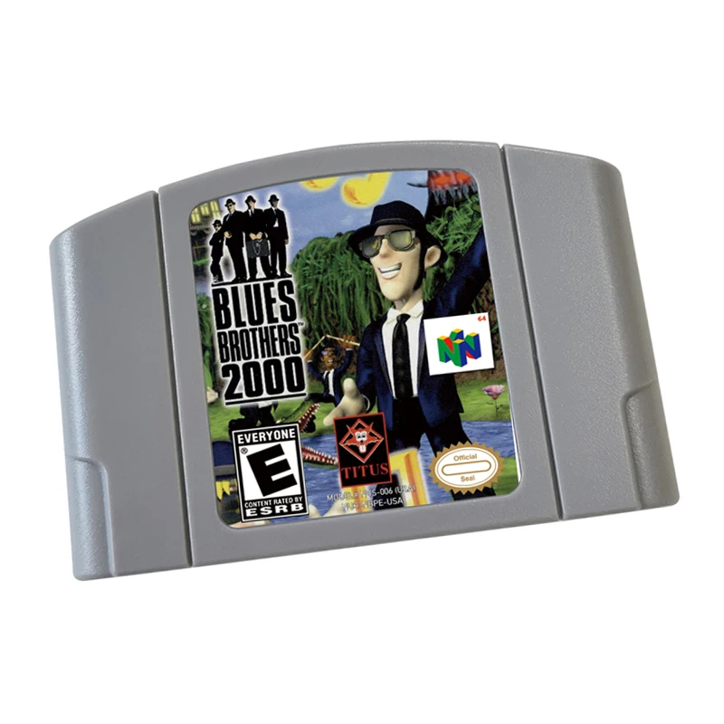 

Blue Brothers 2000 Video Game Cartridge Card - Compatible model N64 – English - US Version