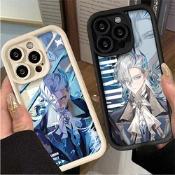 Genshin Impact Case for Samsung Galaxy S24 Ultra S23 FE S22 S21 Plus FE A54 A34 A14 A73 A53 A33 5G Neuvillette Silicone Cover