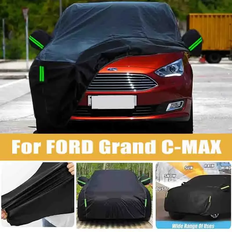 

For FORD Grand C-MAX Full Car Cover Four Seasons Outdoor Sun Anti UV Rain Snow Dust Protection Oxford Cloth Accessories