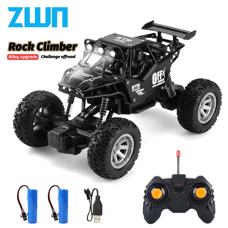 1:20 Alloy RC Car With Led Lights 2.4G Radio Remote Control Cars Buggy Off-Road Control Trucks Boys Toys for Children Gifts