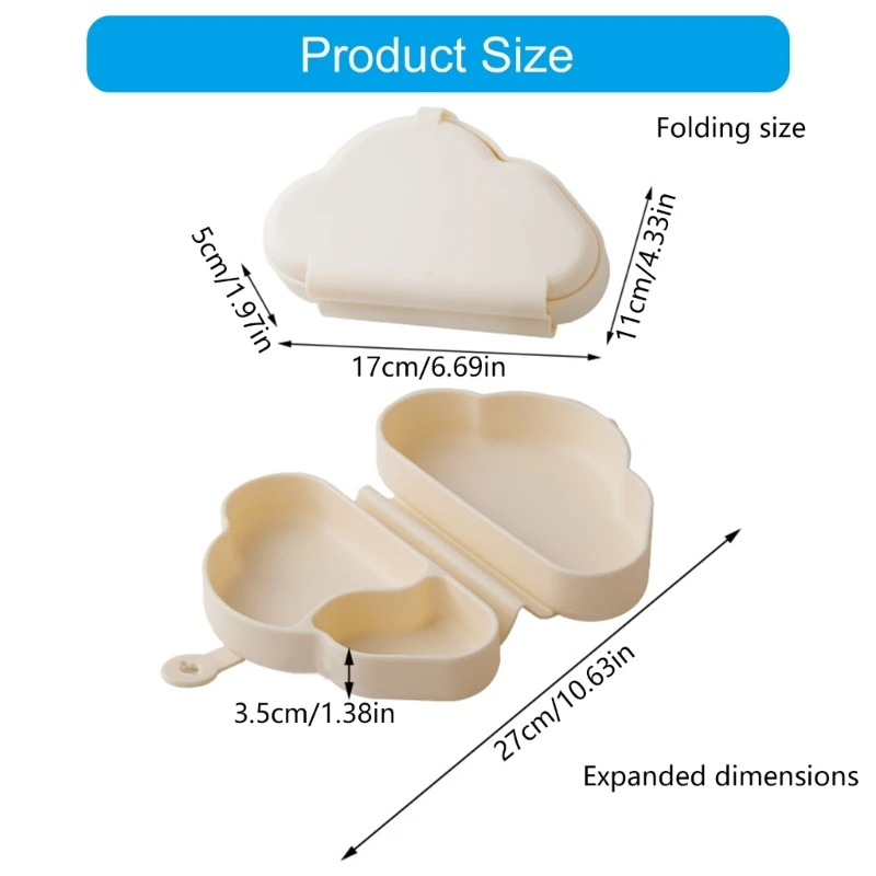 Silicone Toddler Feeding Plate with 3 Separate Sections