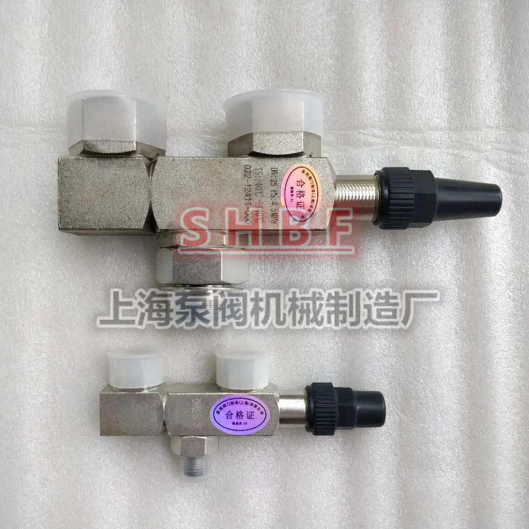 Refrigeration safety valve three-way stop valve 23J24H-40 Central air-conditioning evaporator refrigerant three-way stop valve