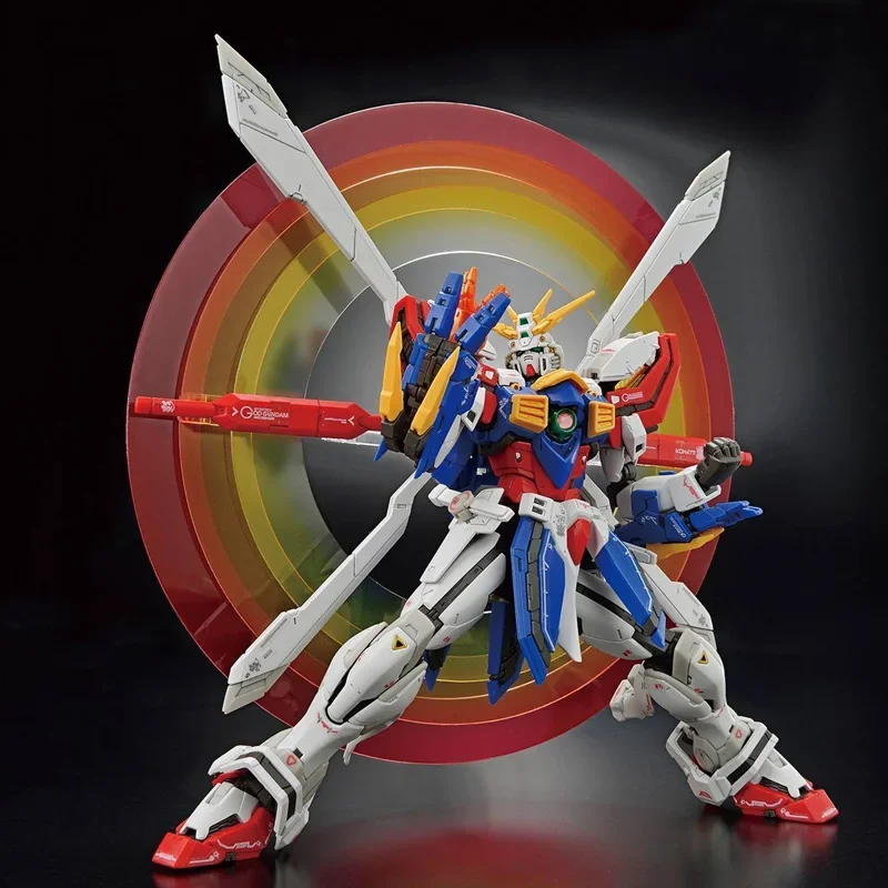 Bandai In Stock Original RG 1/144 GOD Gundam GF13-017NJⅡ Anime  Action Figures Toys Collectible Assembly Model Gifts For Kids