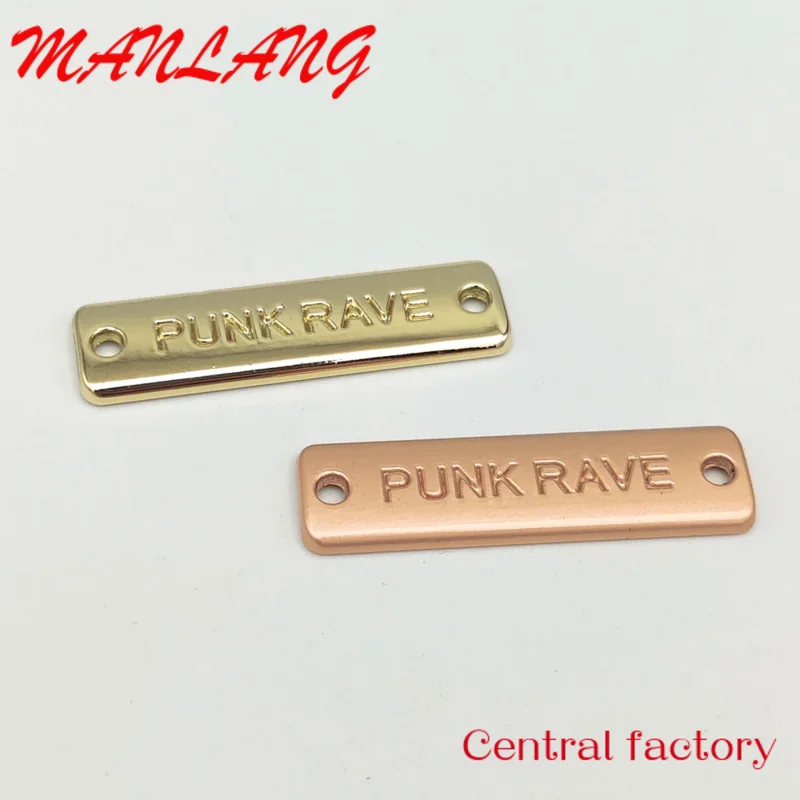 Custom  Factory Direct Customized Name Engraved Metal Handbag Plate Logo For Bags