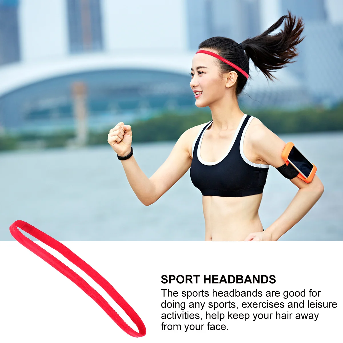 

FOMIYES 5Pcs Elastic Sports Headbands for Men Women Non Sweat Absorbent Cotton Running Yoga Gym Workout Hair Bands