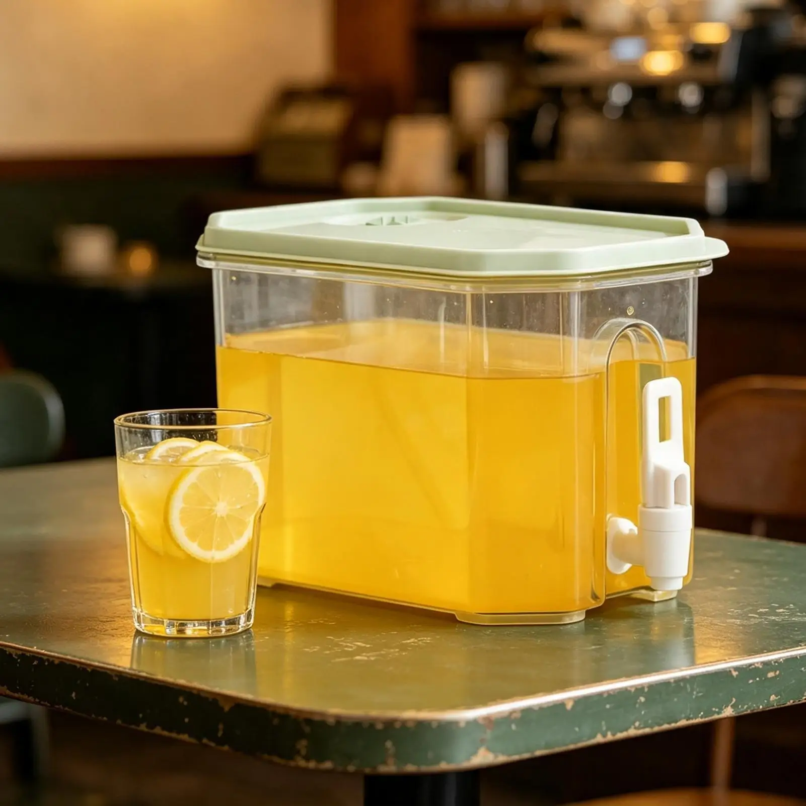 Glass Drink Dispenser 3.5L Leakproof Cold Brew Container With Spout Juice Dispenser For Table Outdoor Camping Sports Laundry view 3