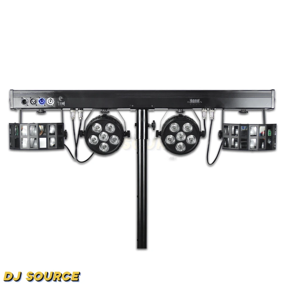 Imagem -02 - Borboleta Led Lights Grupo Voice Control para dj Disco Club Music Show Stage Effect Lamp Novo Dmx512 2x10w Rgbw 6x8w 4in 1