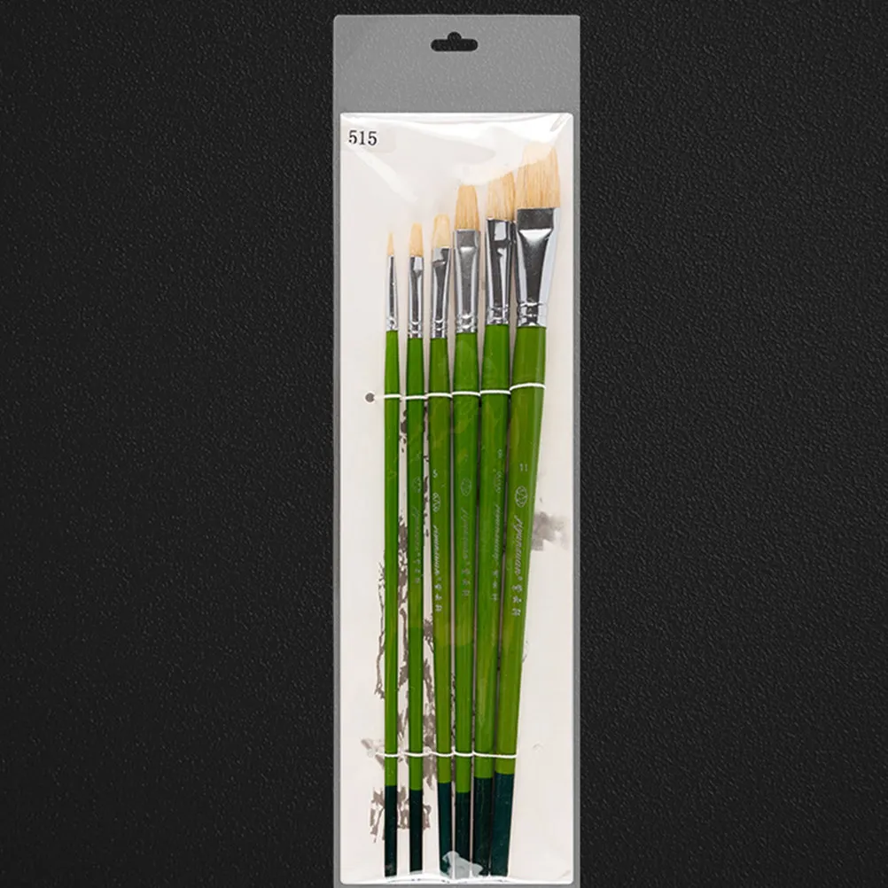 1Set Acrylic Art Brush Set Wooden Paint Brushes Set For Art Student Oil Professional Painting Watercolor Gouache