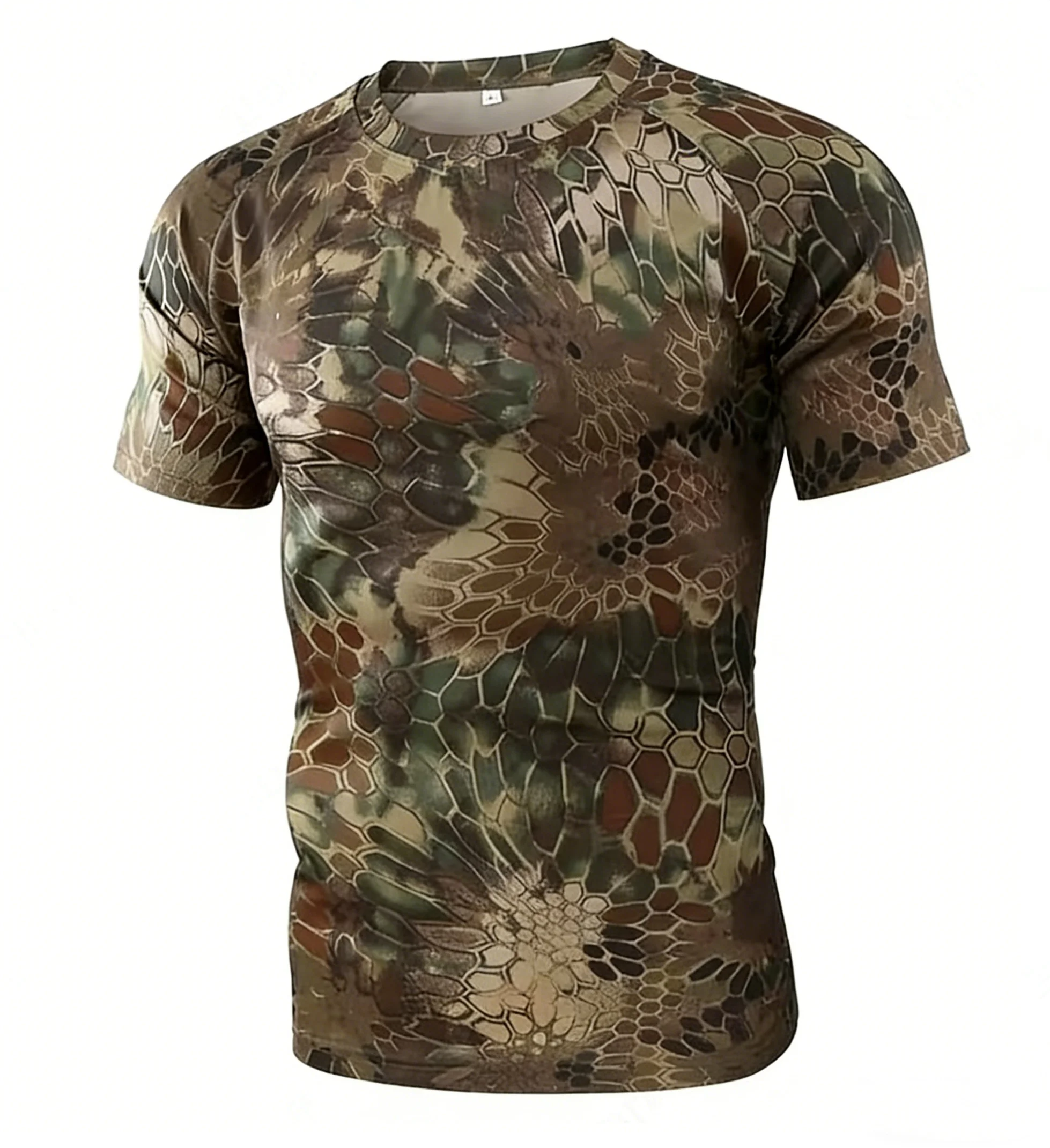 3D Camouflage T-Shirt Men Clothes Outdoor Fashion Casual O Neck Short Sleeve Summer Street Oversized Men Outdoor Sport T Shirts