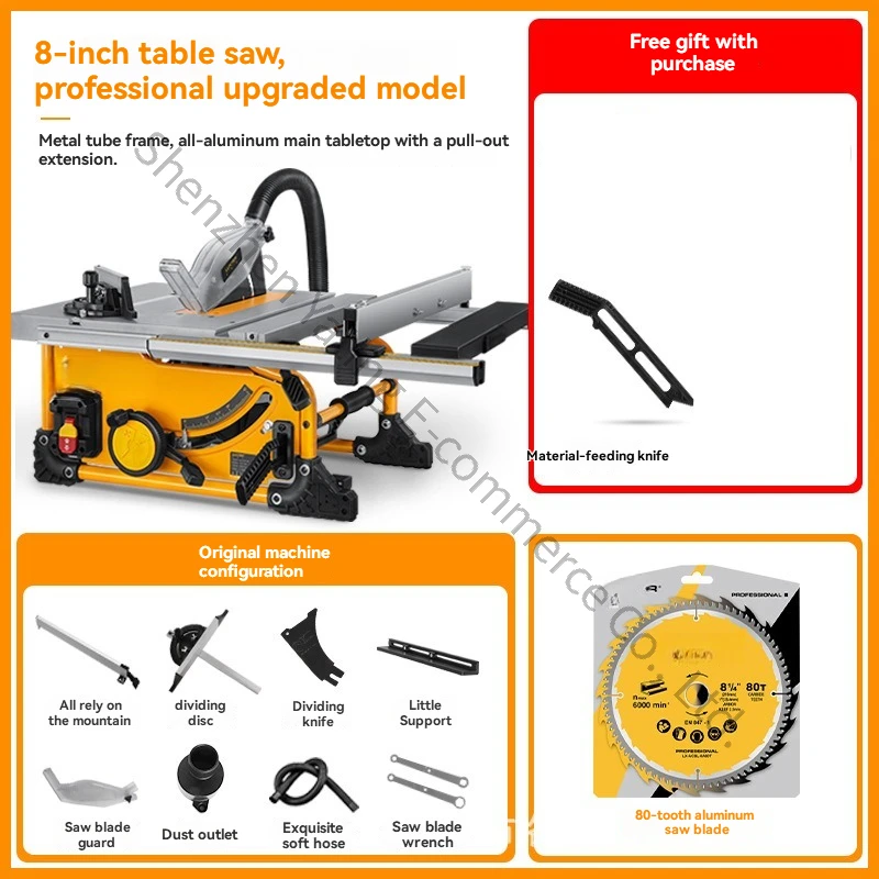 8 Inch Tube Rack Portable Table Saw Retractable Table Saw Split Board Cut Line Panel Saw