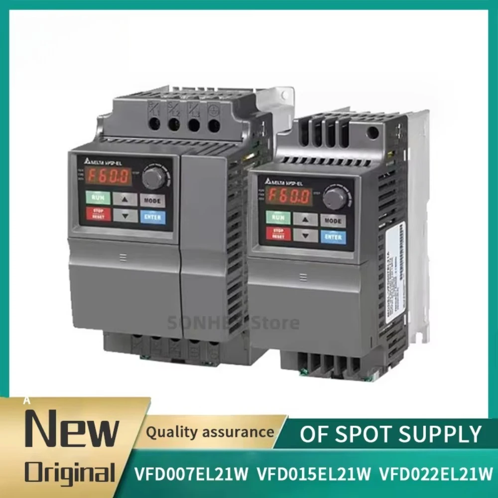 0.75KW 1.5KW 2.2KW Delta VFD-EL VFD, inversor, unidad  CA VFD007EL21W VFD015EL21W VFD022EL21W Original