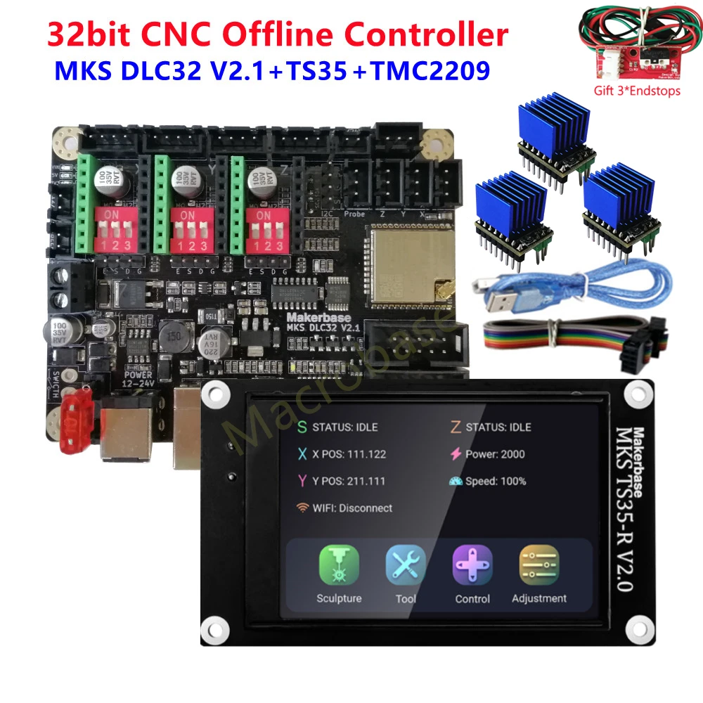 MKS DLC32 ESP32 WIFI control plate GRBL offline cnc laser marking