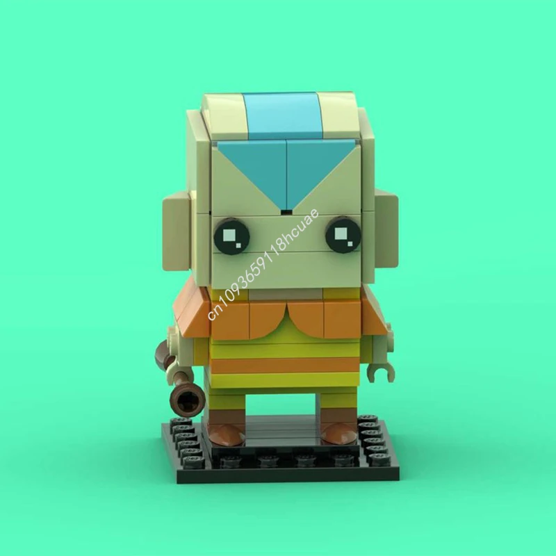 

84pcs MOC Aang Last Air Bender Brickheadz Model Building blocks idea craft toys Modular Birthday Kids creative Christmas gifts