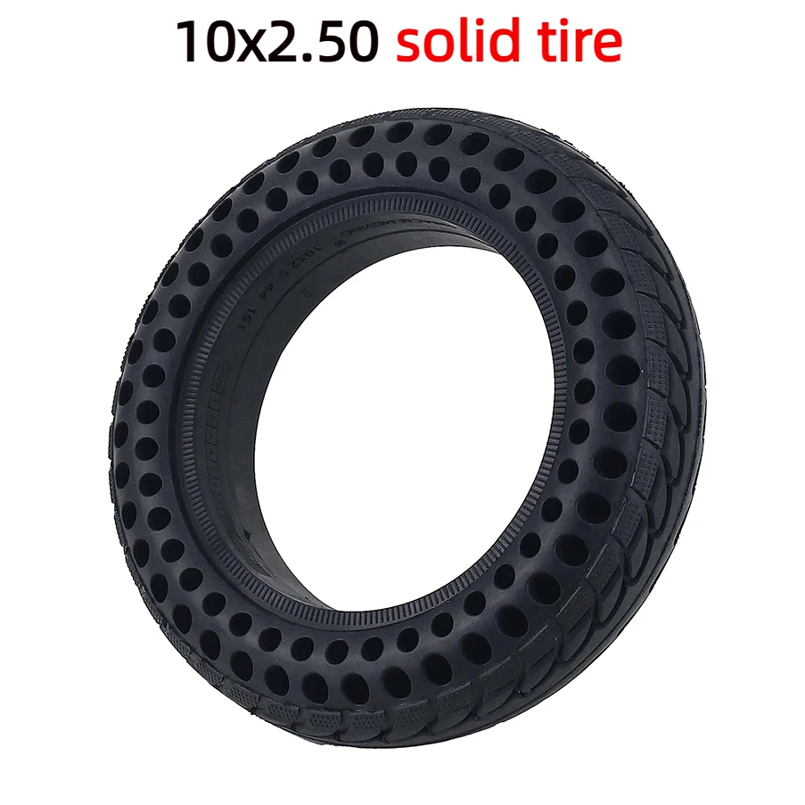 

10-дюймовая цельнолитая шина 10x2.50, прочная резиновая покрышка, амортизирующая, износостойкая, бескамерная, для электросамоката Xiaomi M365 Pro 1S