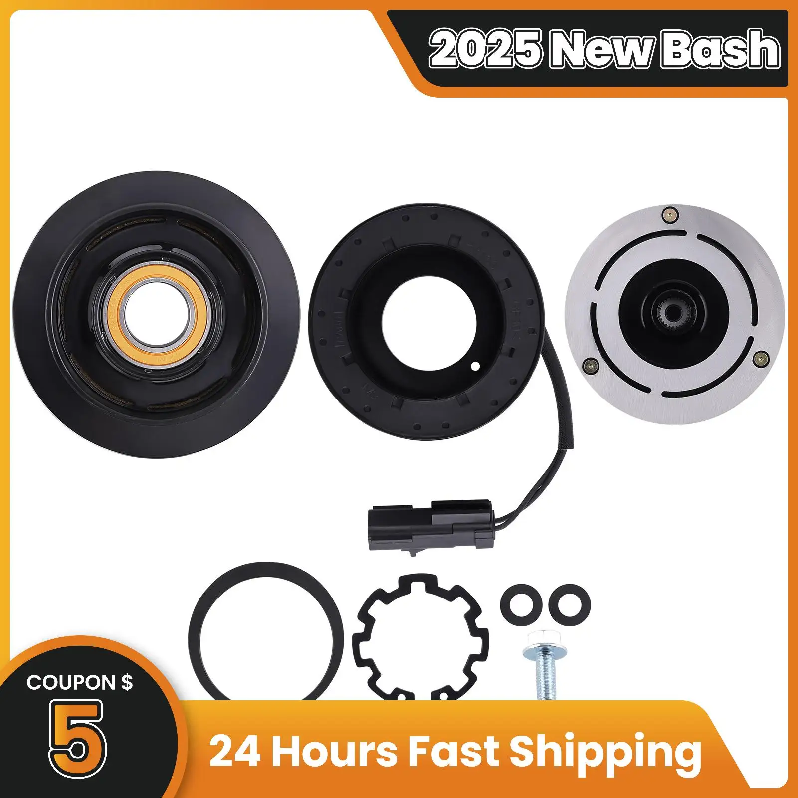 

AC Compressor Clutch Kit For Dodge Dakota 3.7L 4.7L 2004-2007 10S17E Model