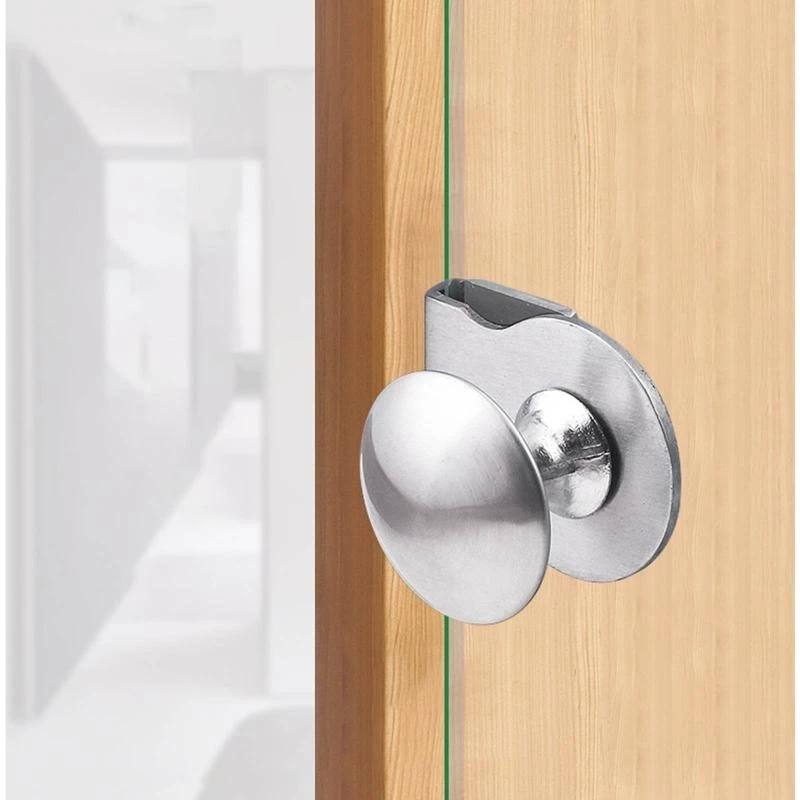 

Cabinet Drawer Metal Pulls Round Single Sided Shower Glass Door Clip Handle
