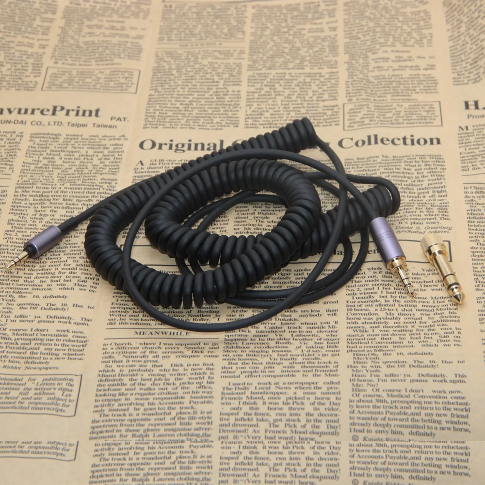 Cable en espiral con alivio de resorte para auriculares Sony, MDR-1000X, WH, 1000XM2, WH-1000XM2, WH-1000XM3, WH-1000XM4