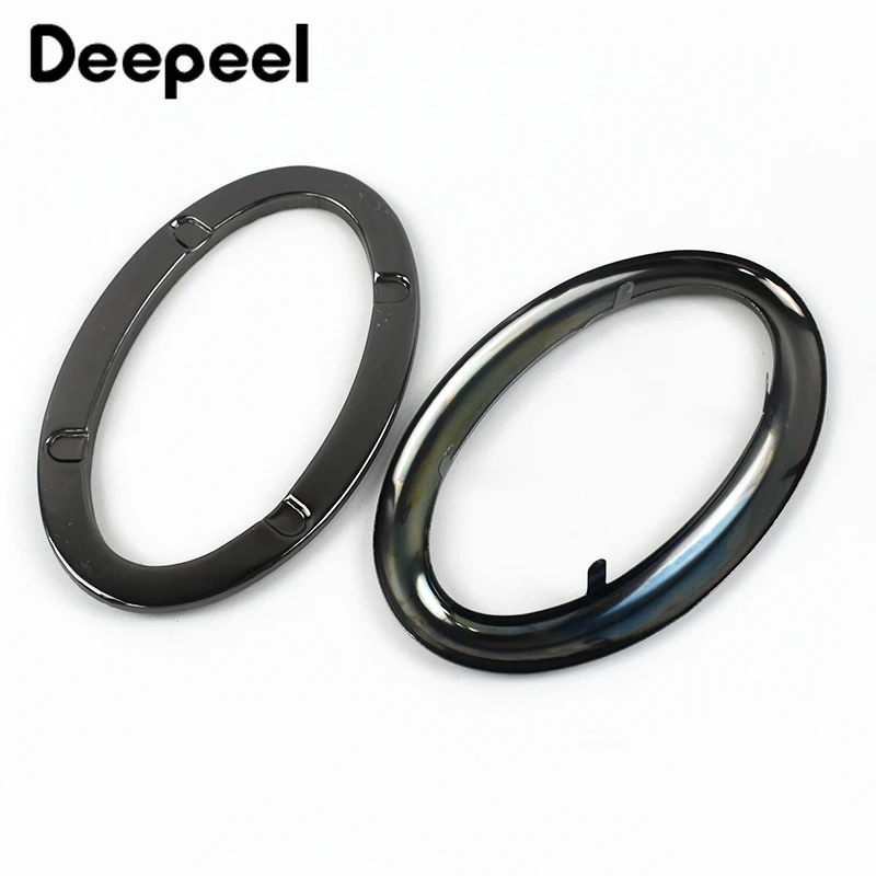 2/4Pcs Deepeel 46*88mm Metal Ring Buckle Bag Handle Buckles for Handbag Oval Wallet Luggage DIY Decoration Hardware Accessories