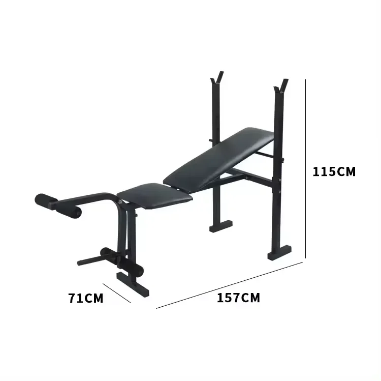 Fitness Dimensions Weight Bench With Weights And Bar Set Gym Weight Bench