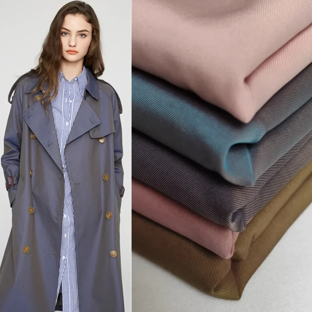 

Wrinkle Resistant Polyester Solid Color Twill Fabric for Diy Sewing Coat Jacket Vest Clothing Cloth By The Meter