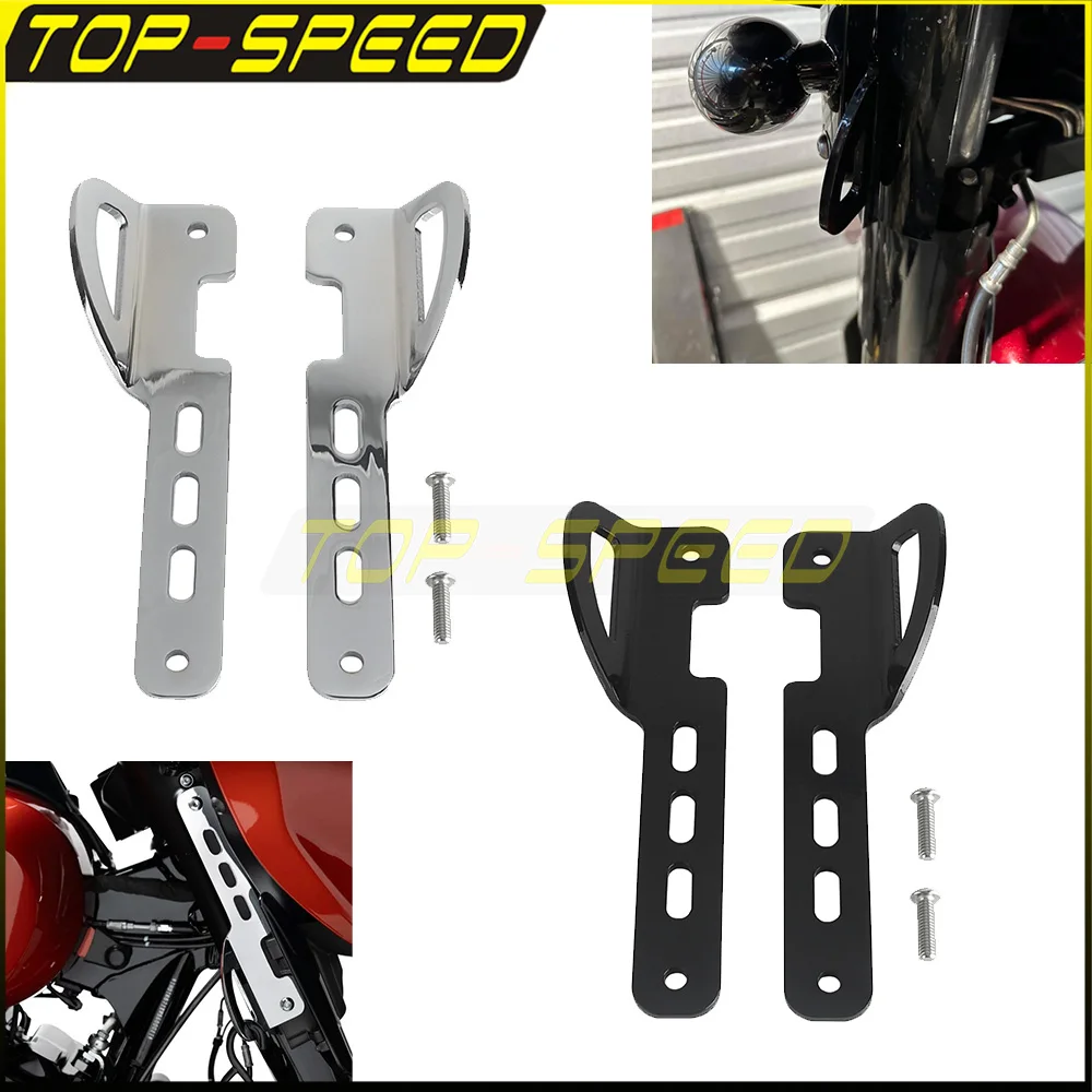 Tie Down Mount Brackets Kit Motorcycle Front Binding Tie-Down Bracket For Harley Touring Street Glide /CVO 2023 2024 FLHXSE FLHX