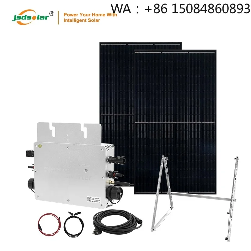 Plug And Play  SystemJsdsolar Complete  Kit Easy Installation Balcony Ground Plug And Play Set 800W 600W Home Balcony