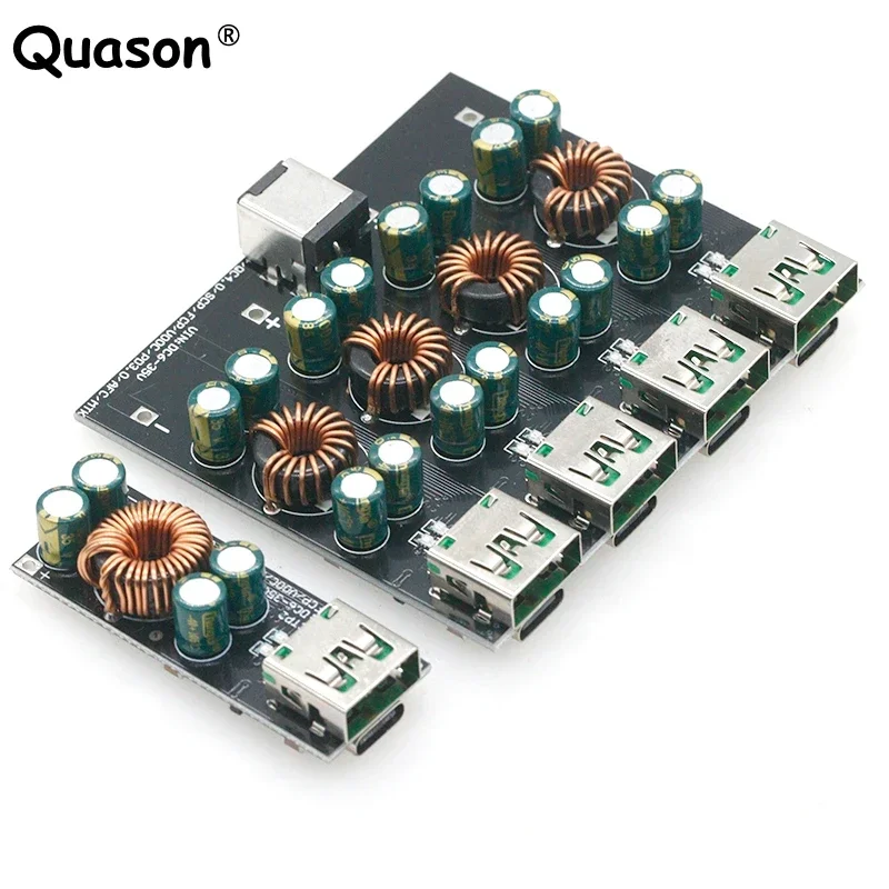 QC4.0 QC3.0 1 2 4 Way USB Type-C Mobile Phone Quick Charge Adapter 6-35V Step Down Buck Boost Module SW3518 / SW3516 For Huawei