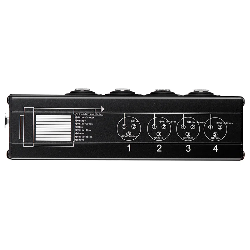 

Hot Sale 4-Channel Audio/DMX Over Network Cable Extender 3-Pin XLR Audio And DMX512 Network Signal Extender Female
