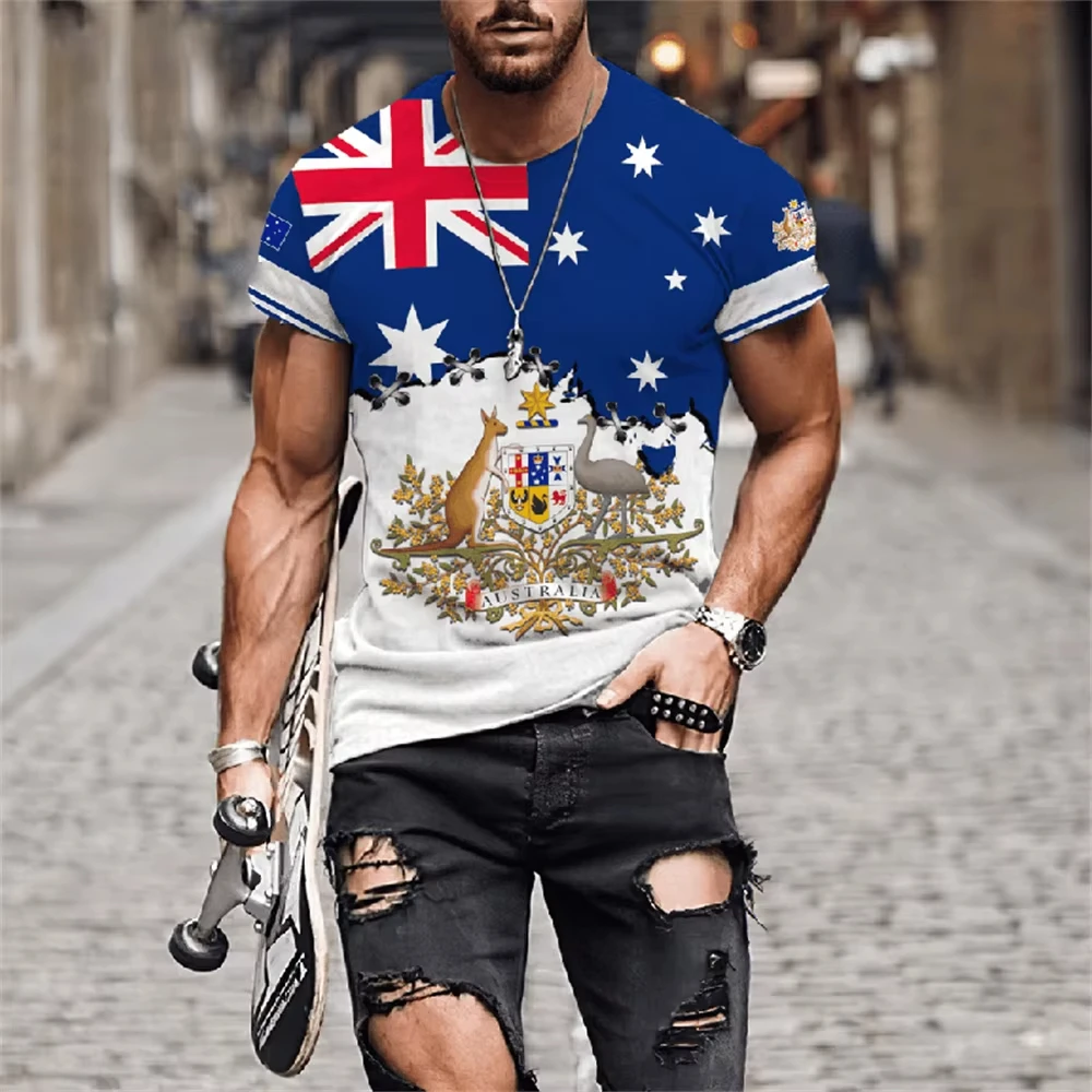 أستراليا الجرافيك الرجال تي شيرت طفل تي شيرت قمصان قصيرة الأكمام تي شيرت ملابس للرجال الصيف طفل التي شيرت المرأة التي شيرت Y2k